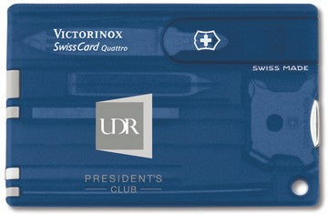 Swiss Army® Swisscard® Quattro Sapphire Blue Translucent Multi-Tool