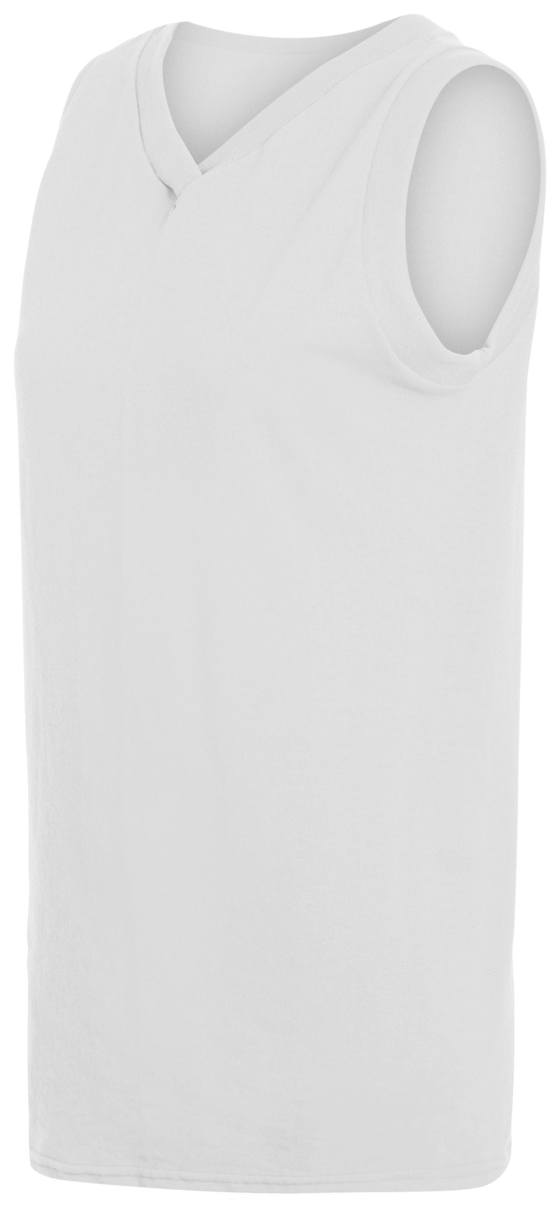 Ladies' Sleeveless V-Neck Poly/Cotton Jersey