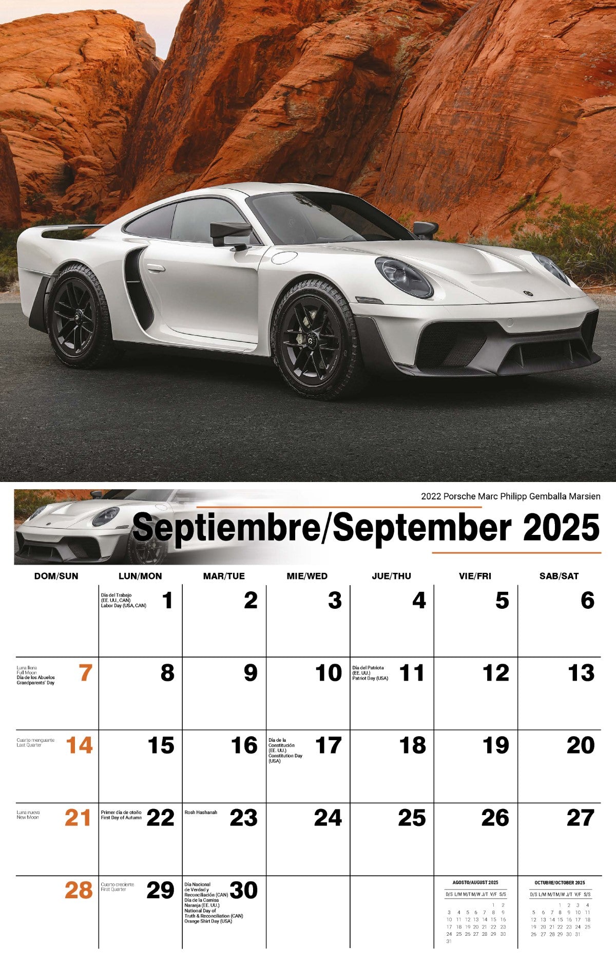 Galleria Wall Calendar 2025 Exotic Cars SP/ENG