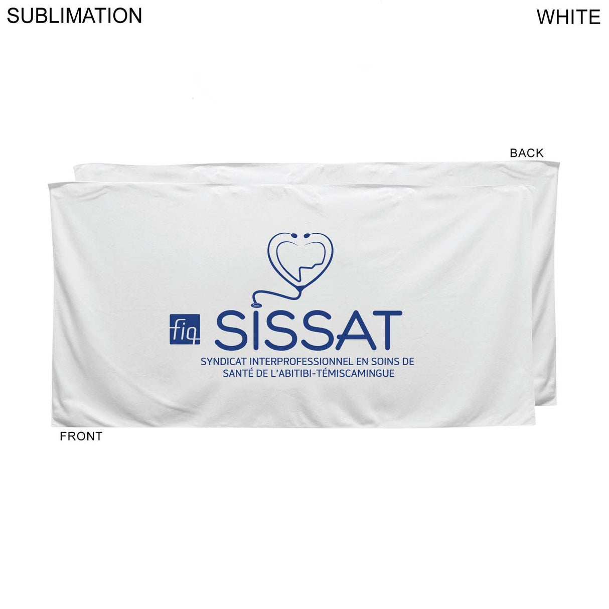 Heaviest weight, Plush Velour Terry Cotton Blend White Beach Towel, 30x60, Full Color Sublimation
