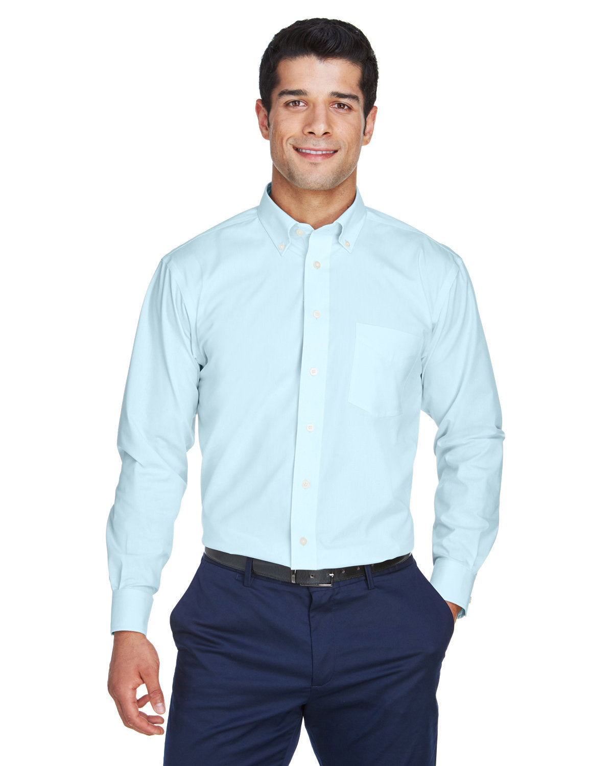 Devon and Jones Men's Crown Collection® Solid Oxford Woven Shirt