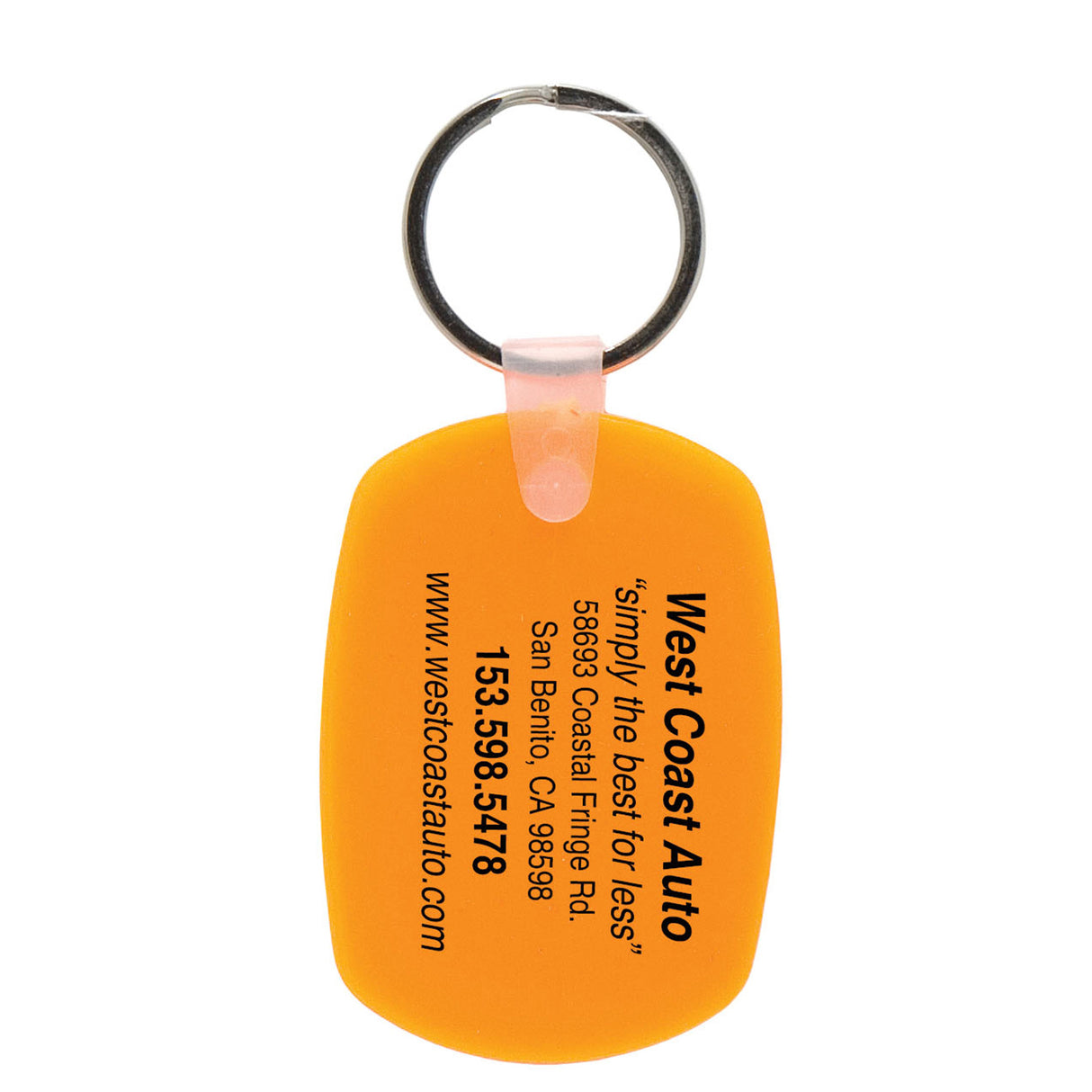 Soft Squeezable Key Tag (Oval)
