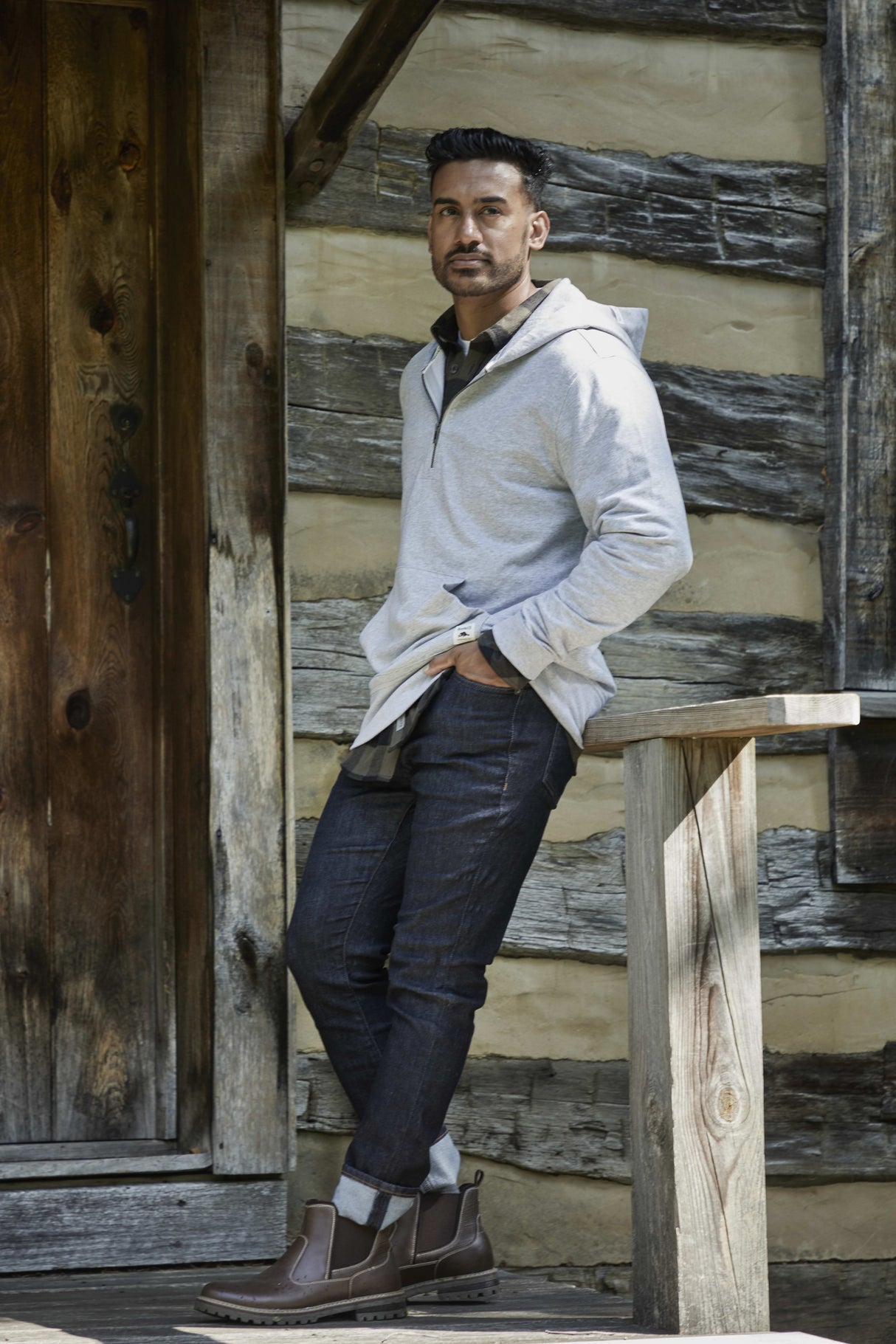 Roots73 CANMORE Eco Quarter Zip Hoody - Unisex