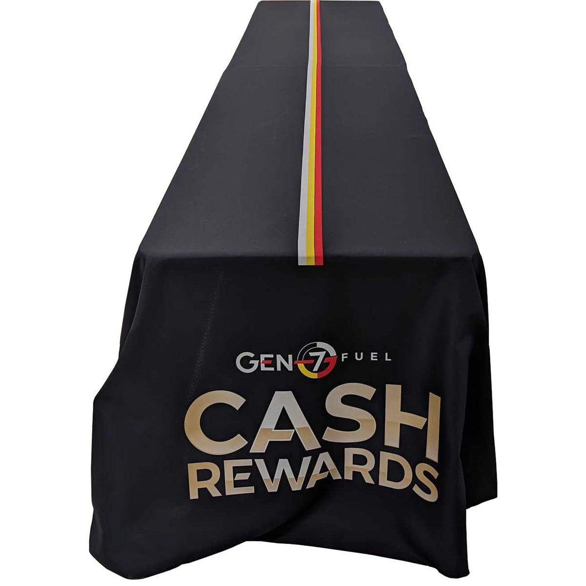 72 Hr Fast Ship - Sublimated Table Cloth for 12' table (or 2 x 6' tables combined), Closed back