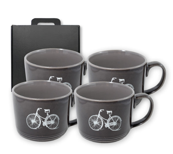 ~ Nina 12oz smoke mug Set of 4 in a Raven Gift Box