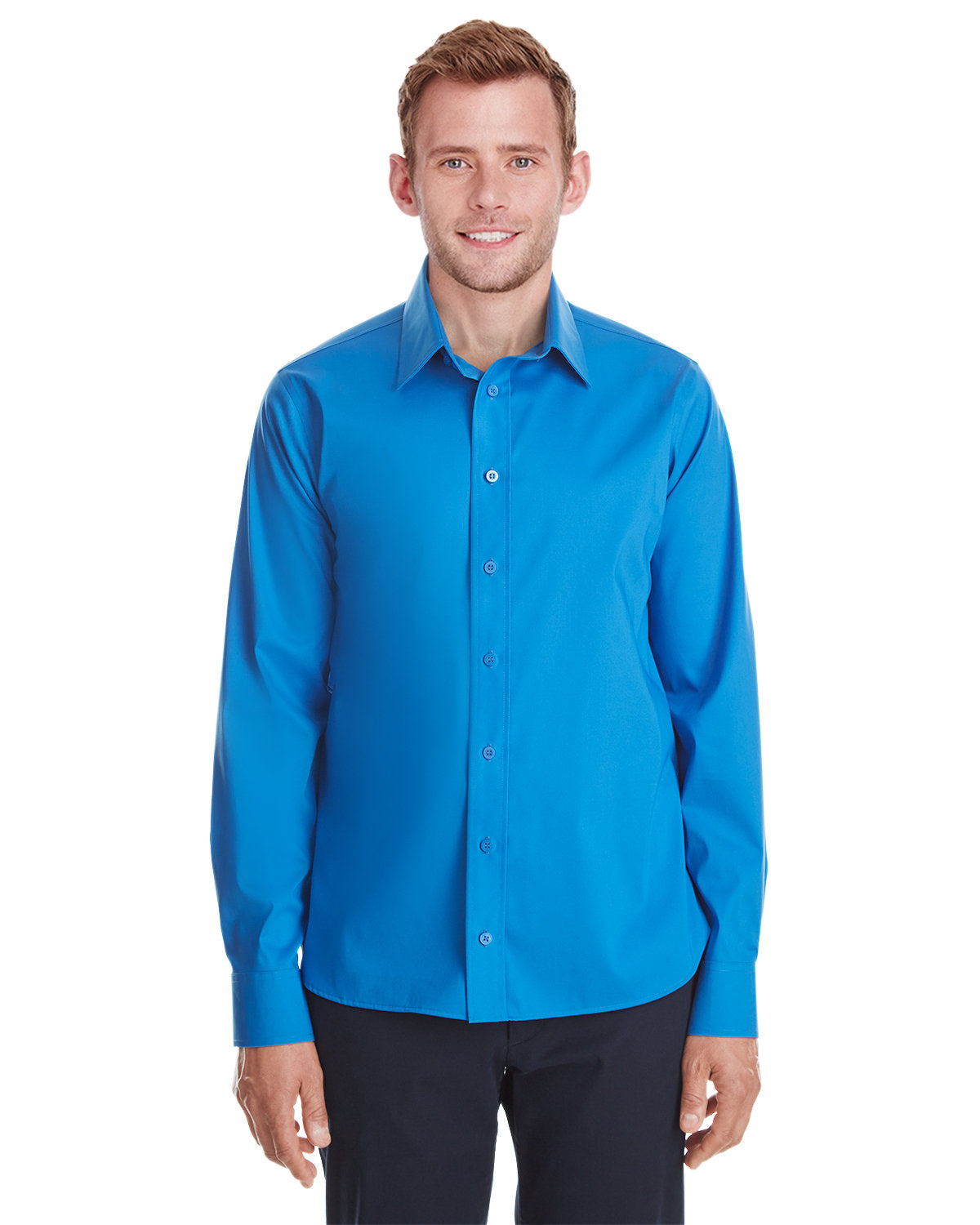 DEVON AND JONES Men's Untucked ? Crown Collection® Stretch Broadcloth Woven Shirt