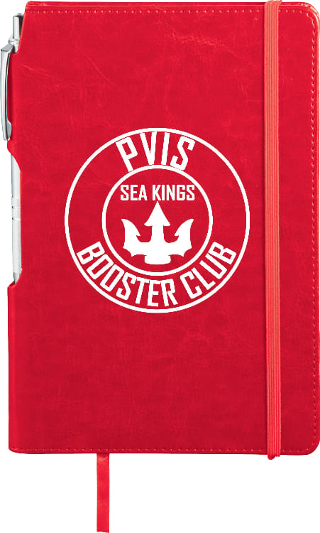 6" x 8.5" FSC® Mix Viola Bound Notebook with Pen