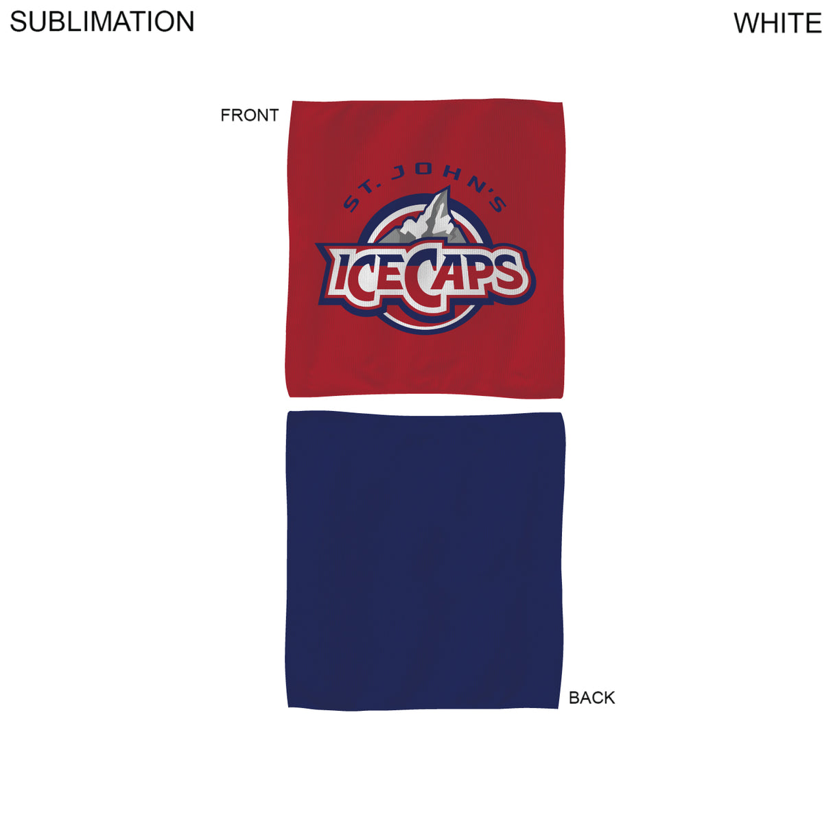 Colored Microfiber Dri-Lite Terry Rally, Sports, Skate Towel, 15x15, Sublimated Edge to Edge 2 sides