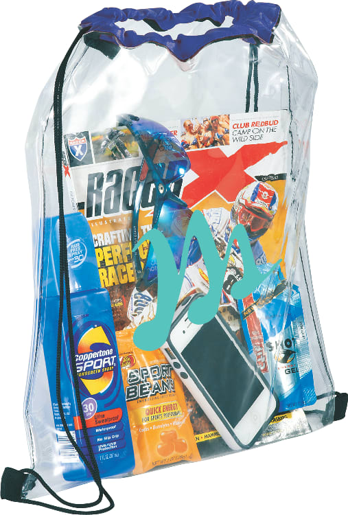 Rally Clear Drawstring Bag
