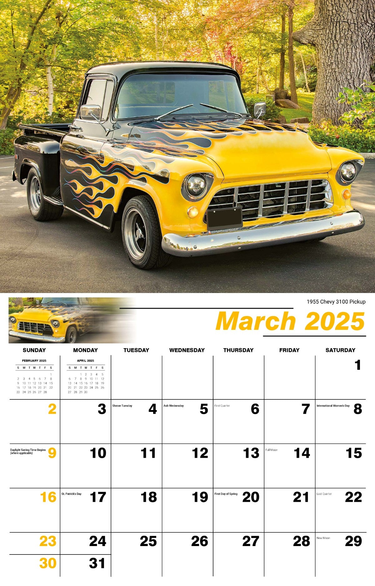 Galleria Wall Calendar 2025 Pumped Up Pickups