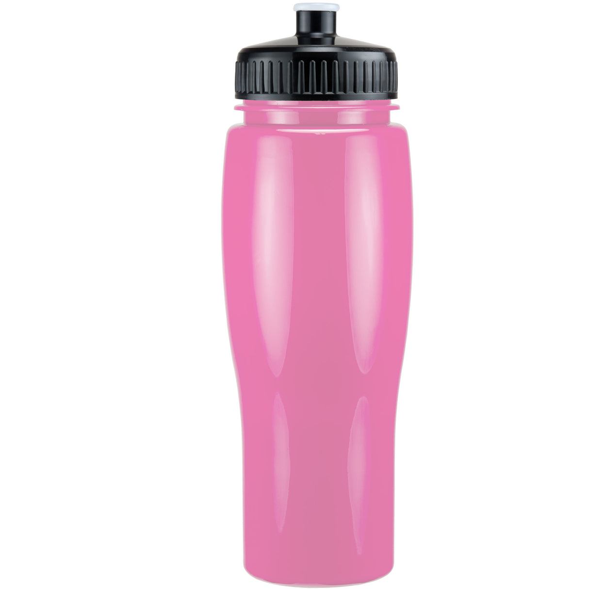 24 Oz. Contour Bottle w/ Push Pull Lid - Solid Colors