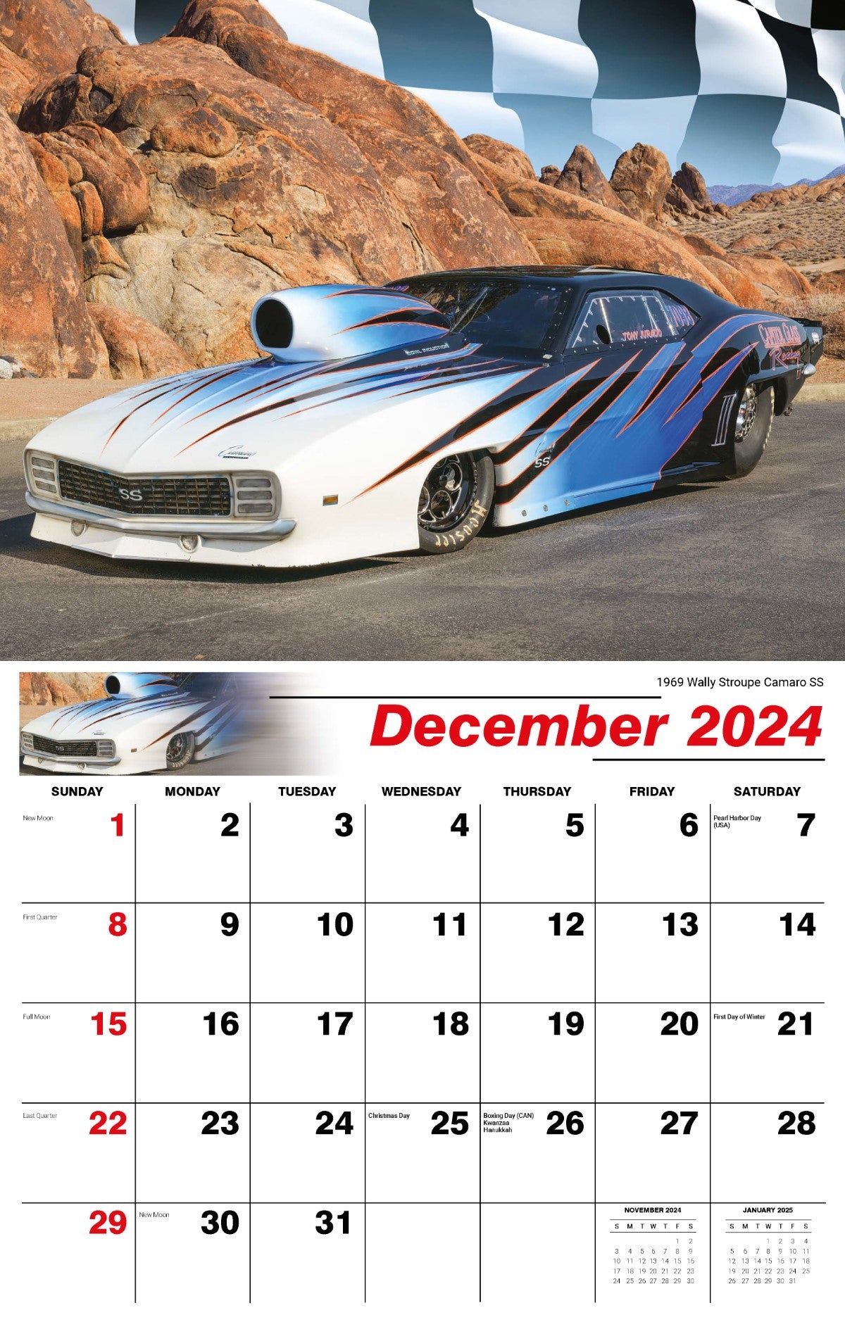Galleria Wall Calendar 2025 Road Warriors
