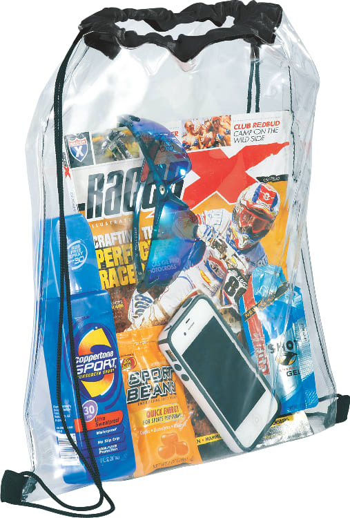Rally Clear Drawstring Bag