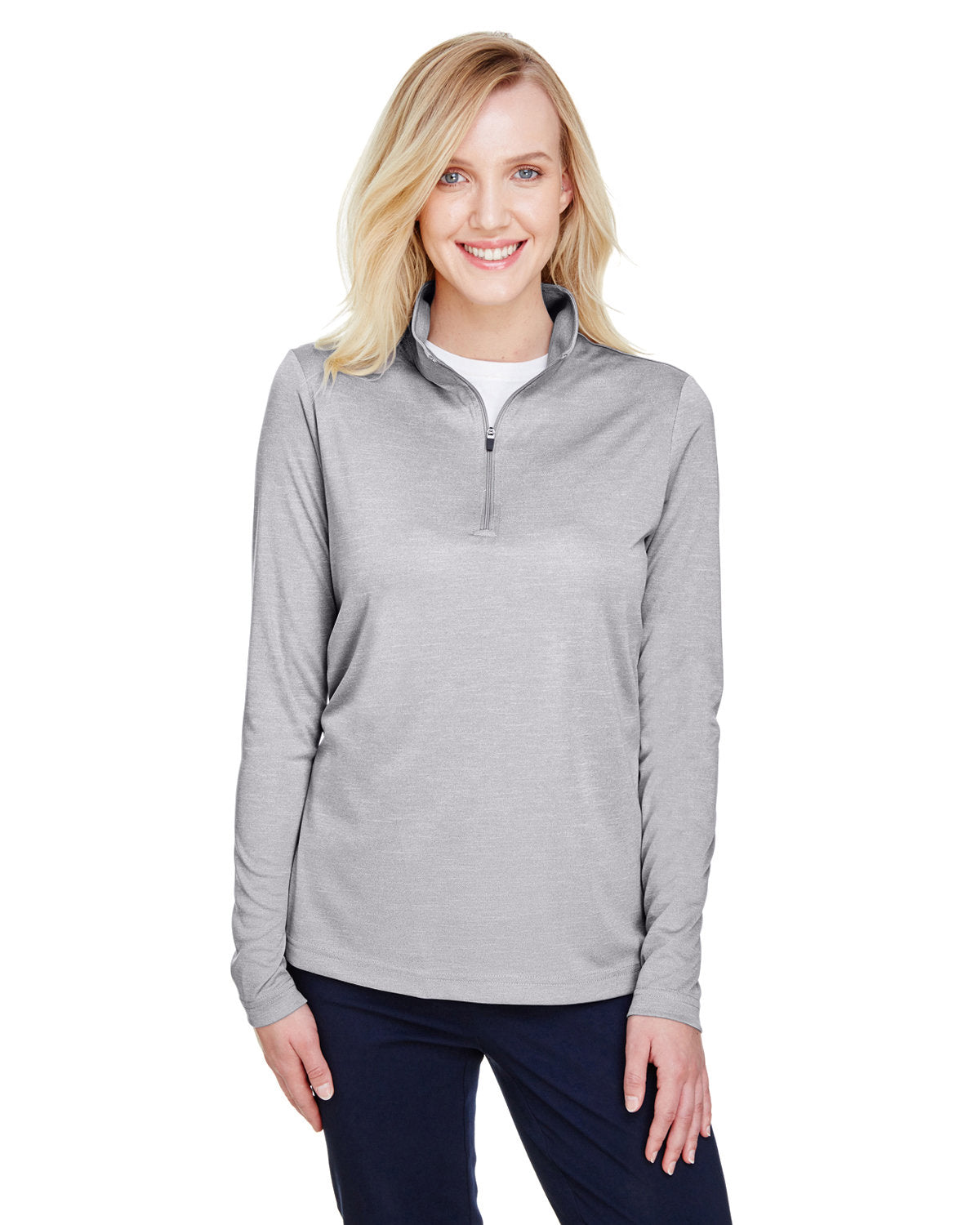 Team 365 Ladies' Zone Sonic Heather Performance Quarter-Zip