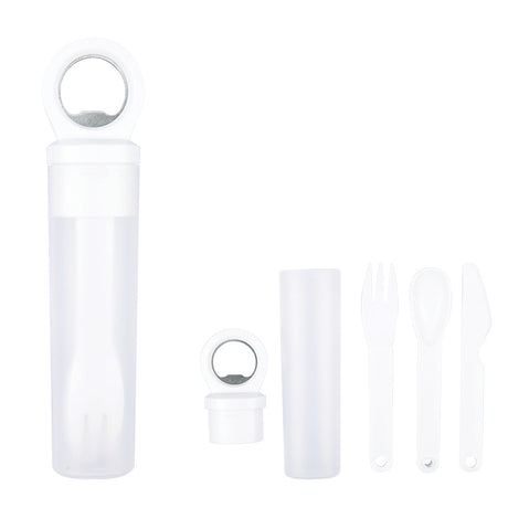 Plastic Utensil Set w/Bottle Opener
