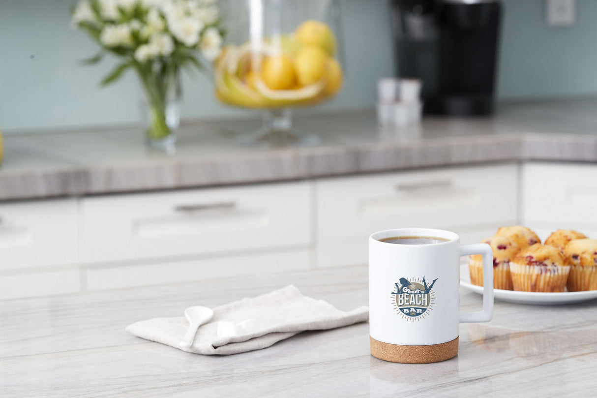 Bates 15oz Ceramic Mug w/ Cork Base
