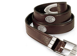 Black Golf Leather Belt