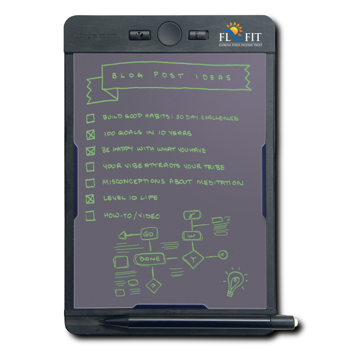 Boogie Board® Blackboard™ Smart Scan Reusable Notebook - Note Size