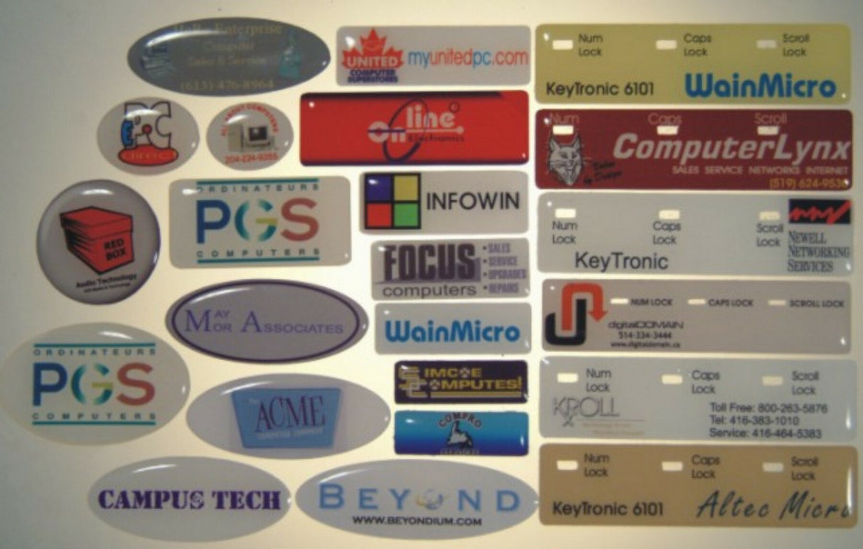 Full Color Domed Label (6.1 to 7 Square Inches)