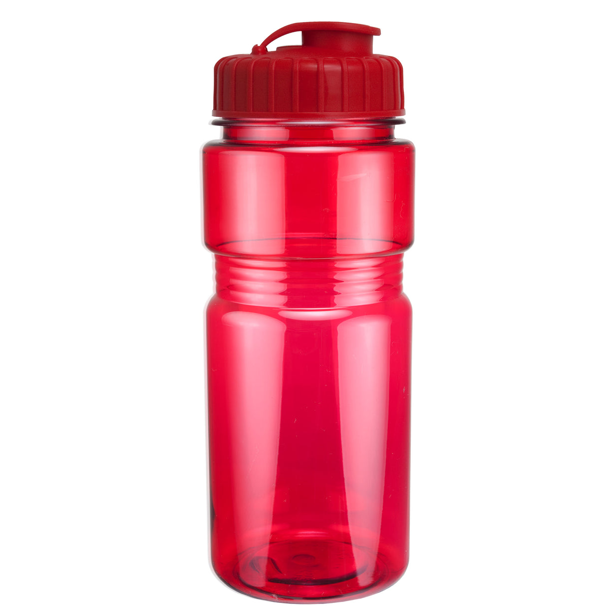 20 Oz. Translucent Recreation Bottle w/ Flip Top Lid