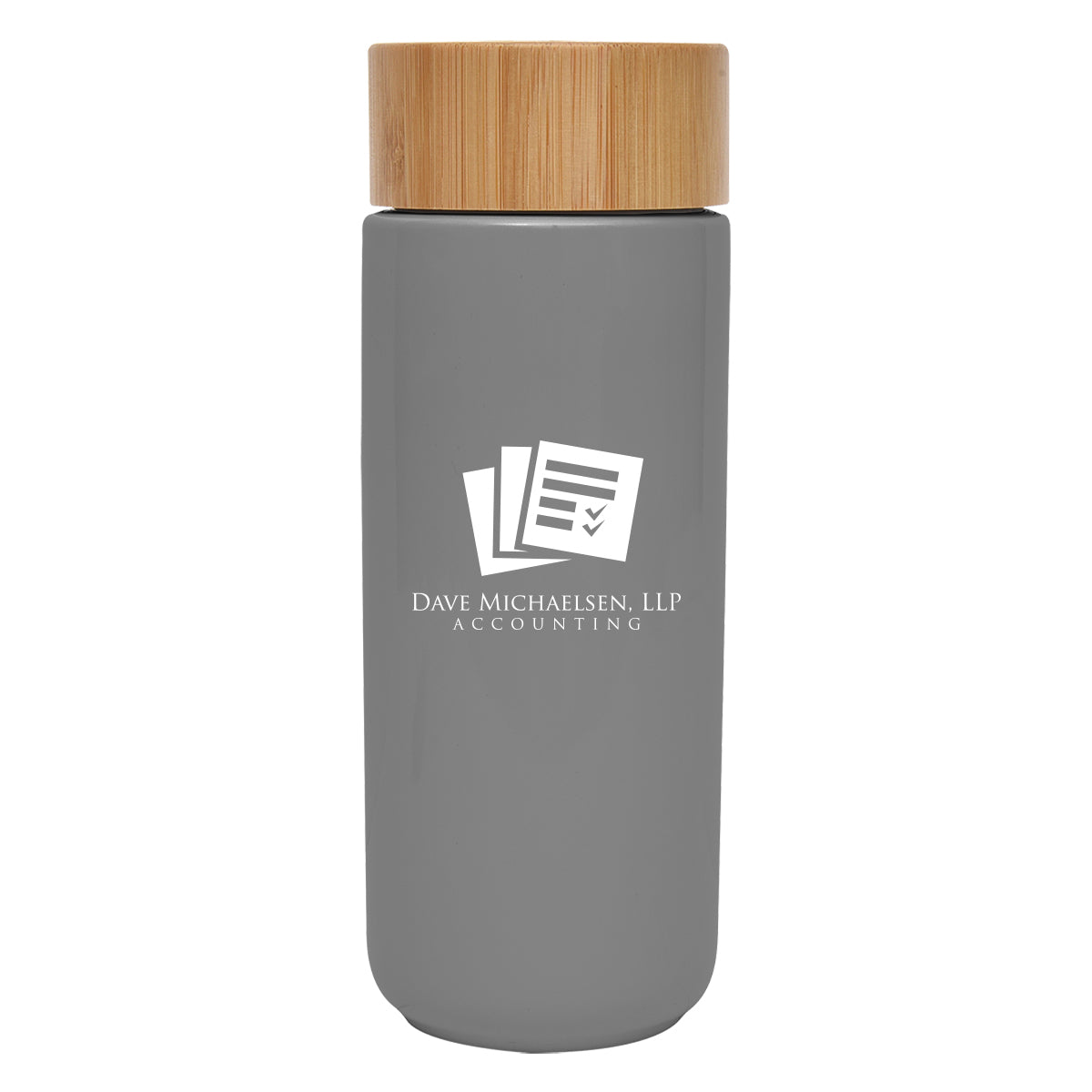 10 Oz. Lexington Stoneware Tumbler With Bamboo Lid