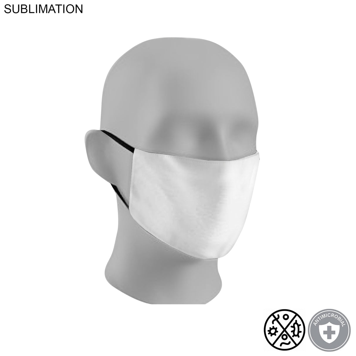 Sublimated 2ply Antimicrobial Cloth Face Mask Available In EVERY COLOR