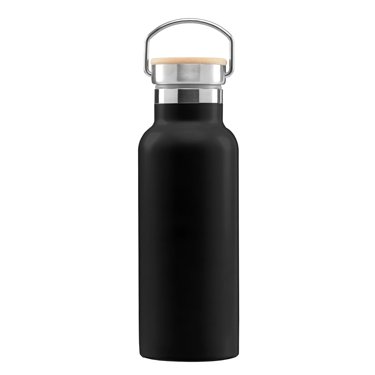 Oahu - 17 oz. Double Wall Stainless Steel Canteen Water Bottle with Bamboo Cap