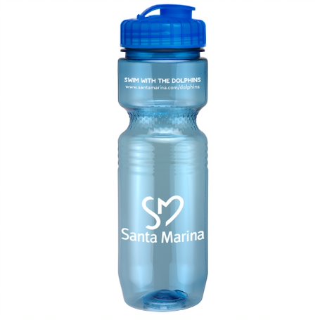 26 Oz. Translucent Jogger Bottle with Flip Top Lid