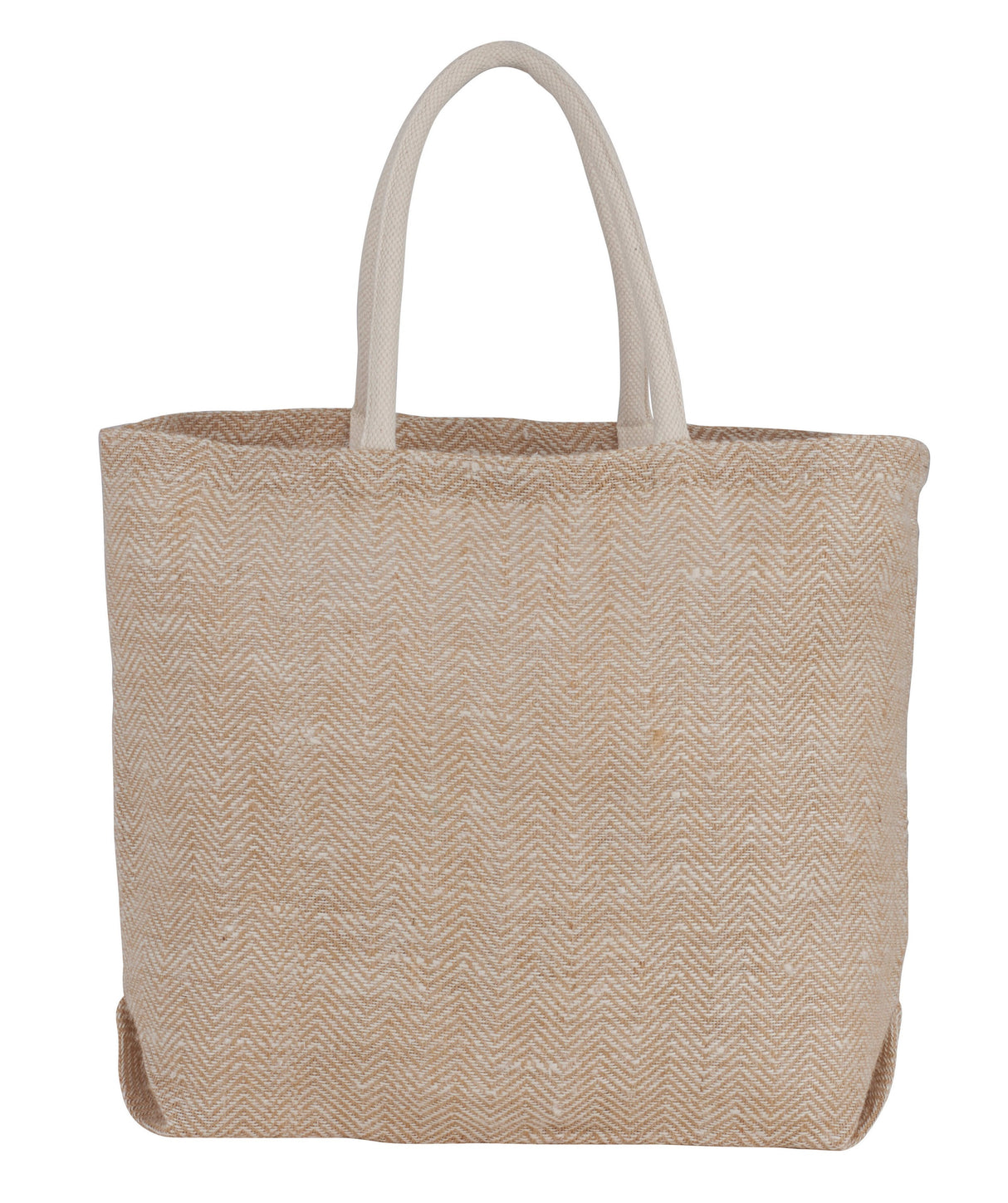 Herringbone Jute Tote
