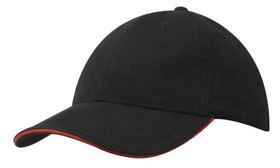Unstructured Brushed Cotton Cap w/Sandwich Trim
