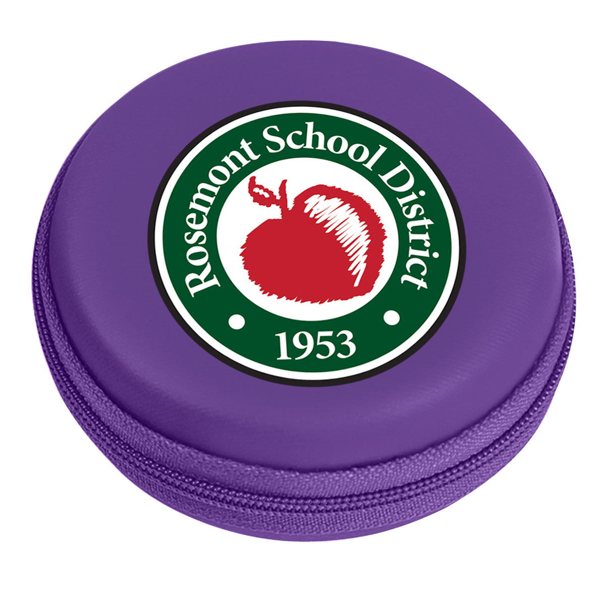 Round Zippered Electronics Travel Case