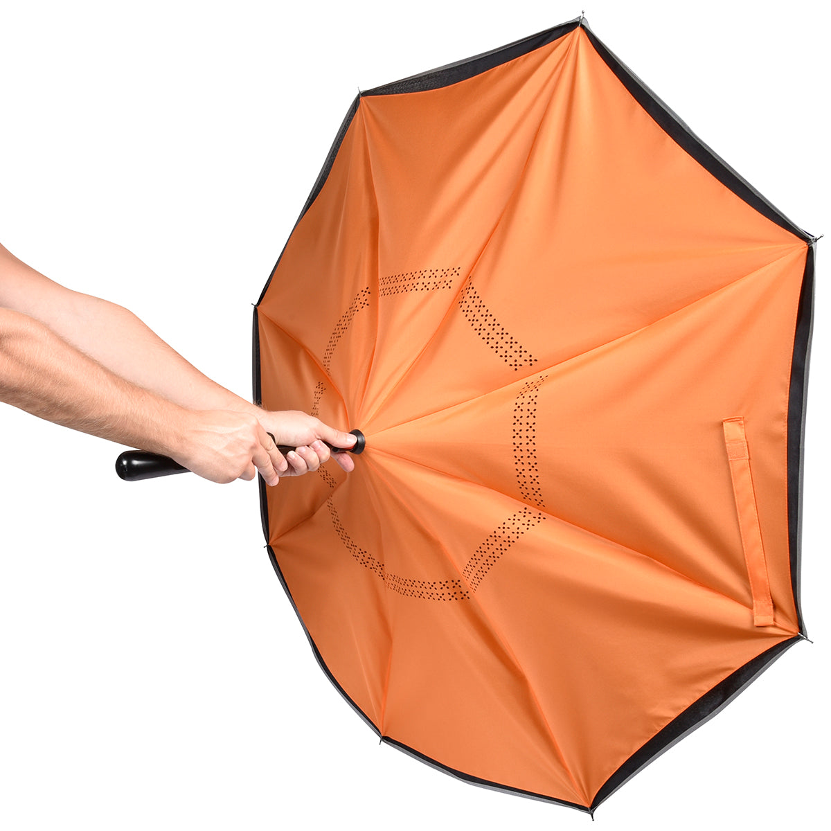 48" Arc Reflective Edge Inversion Umbrella