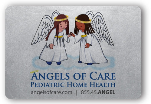 Silver Foil Paper Stickers (2" x 3.5" Rectangle)