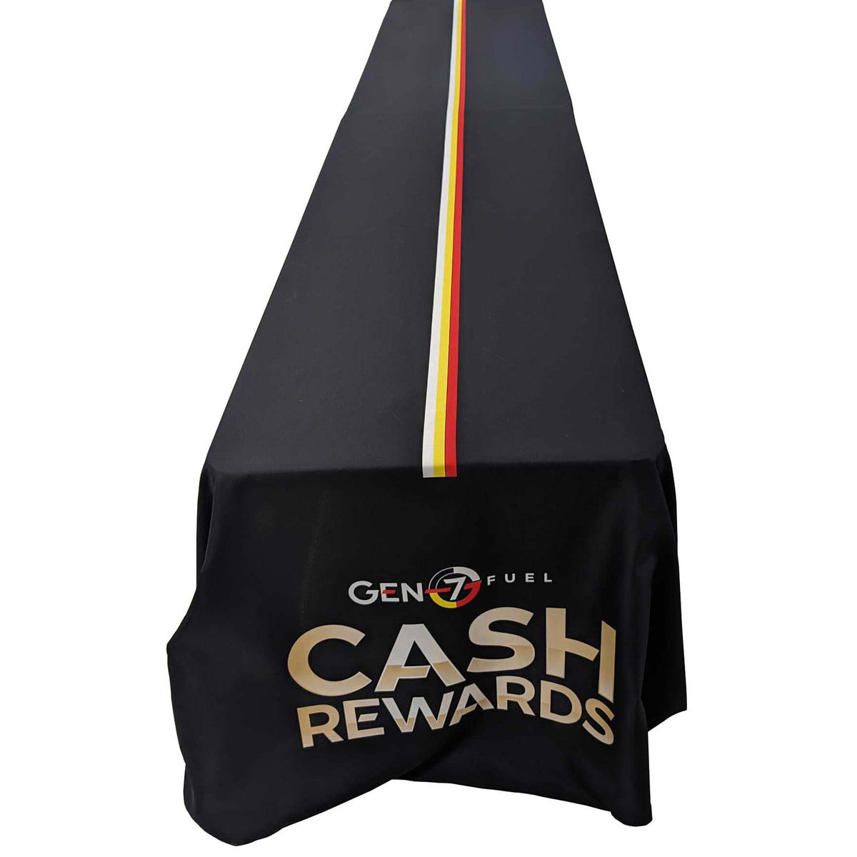 48 Hr Quick Ship - Sublimated Table Cloth for 12' table (or 2 x 6' tables combined), Closed Back