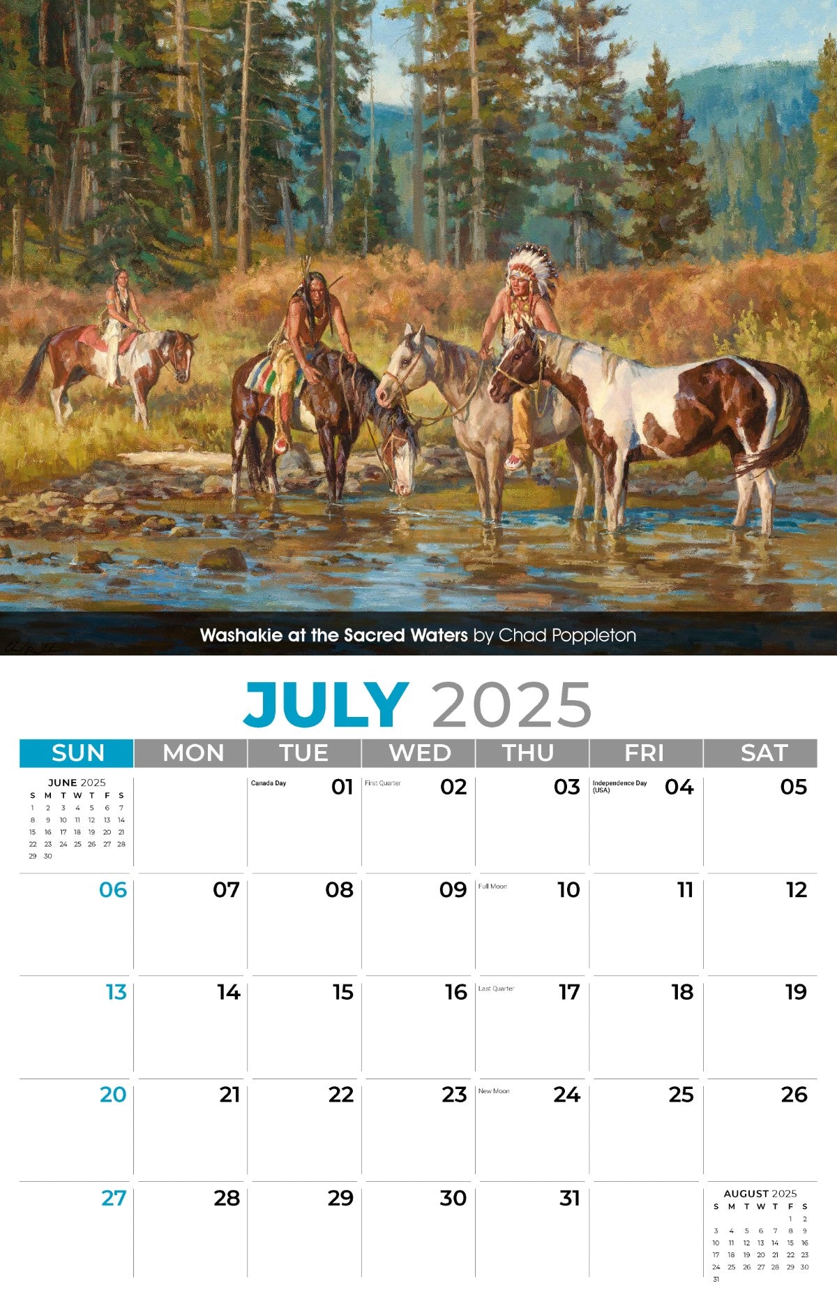 Galleria Wall Calendar 2025 Spirit of the West