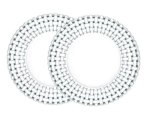 Nachtmann Bossa Nova crystal 32cm Charger Plate Set of 2 in retail gift box