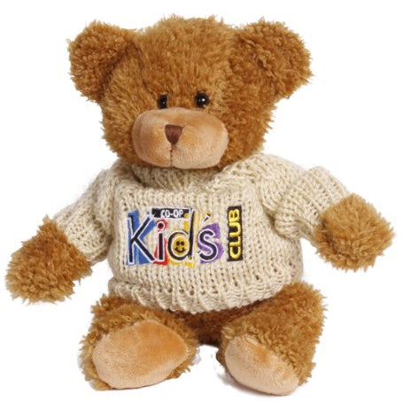 11" Bennie Bear w/Hand Knit Embroidered Sweater