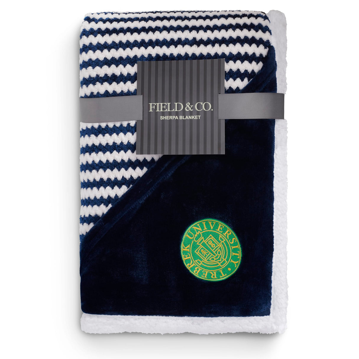 Field & Co.® Chevron Striped Sherpa Blanket