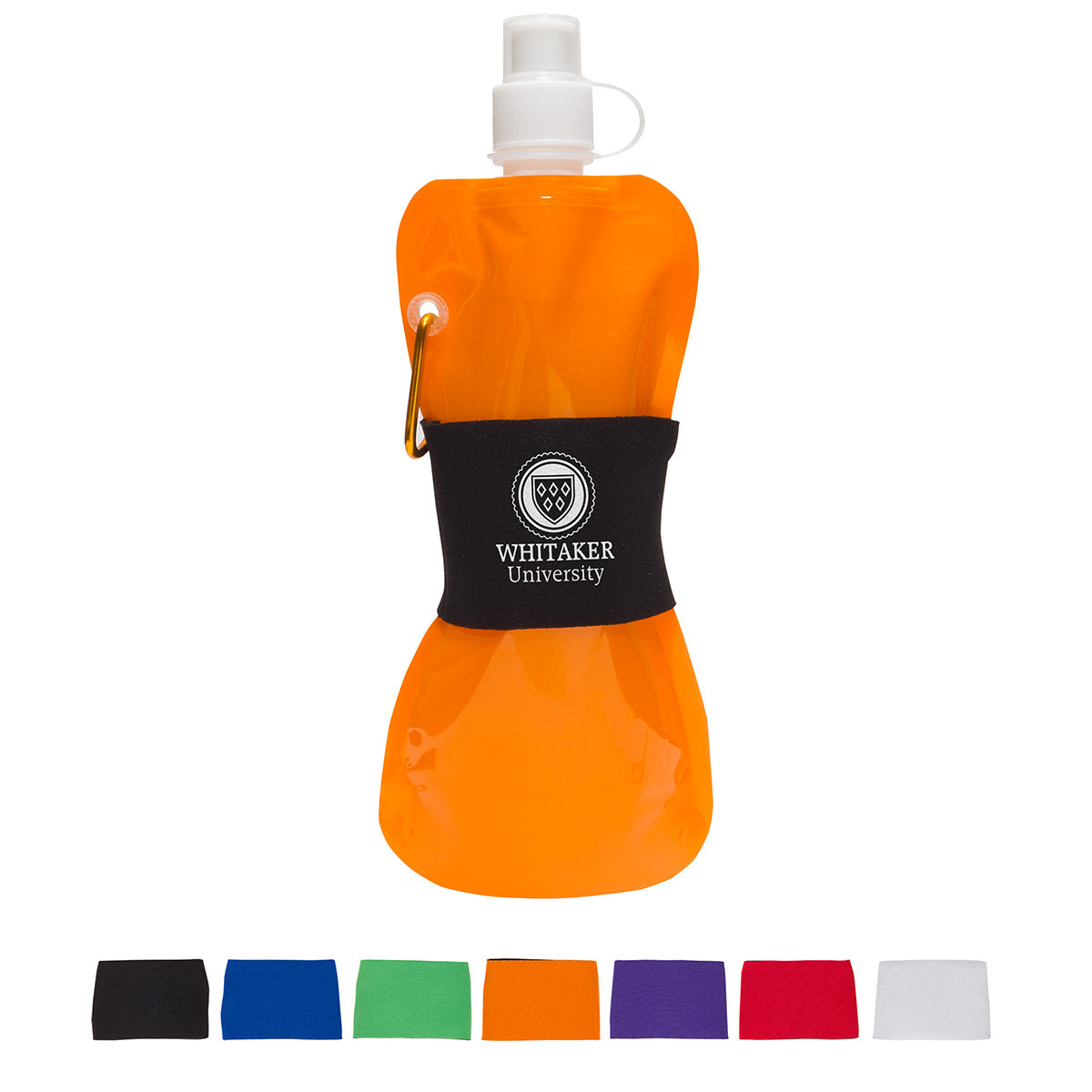 Comfort Grip Flex 16 oz Water Bottle with Neoprene Waist Sleeve