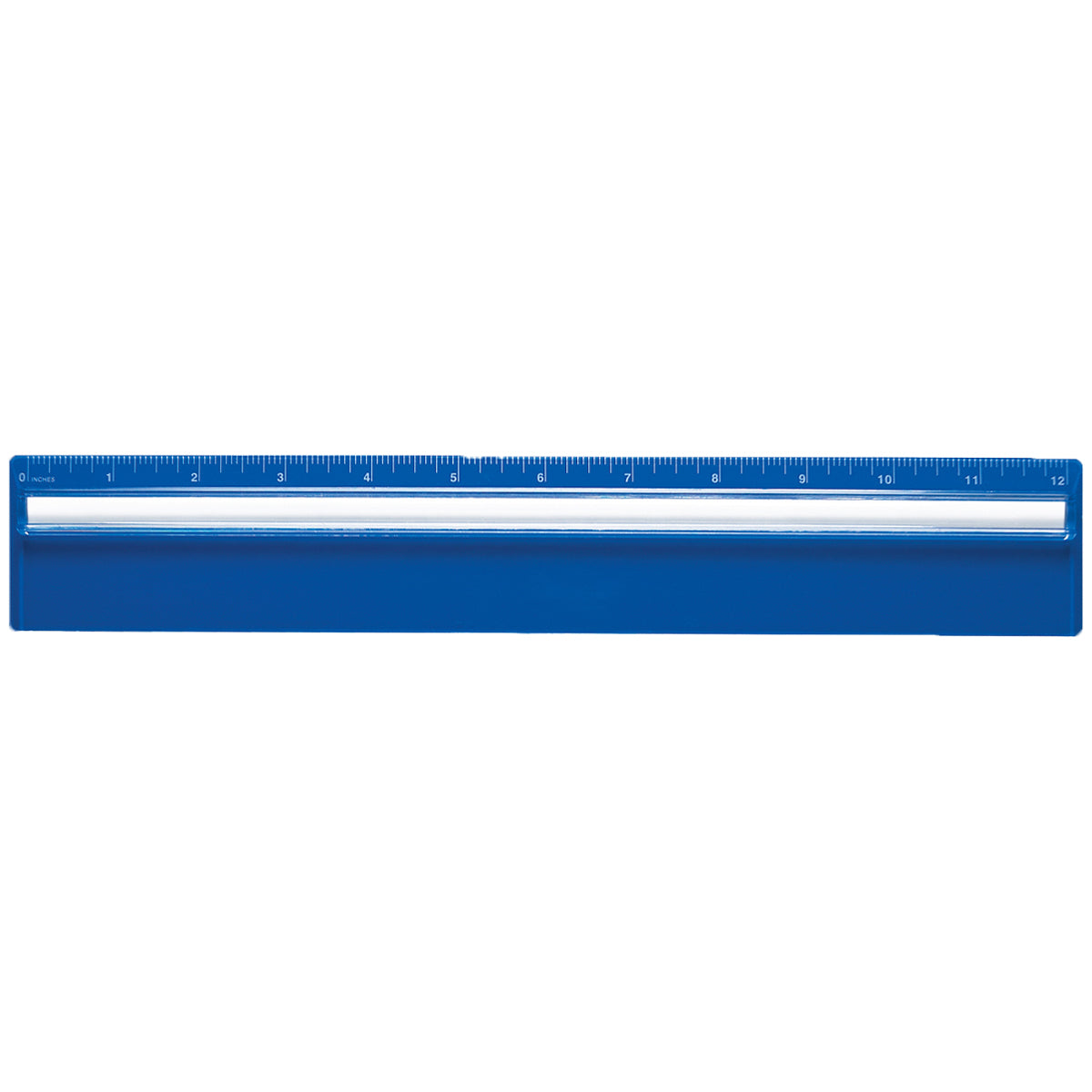 Plastic 12" Ruler With Magnifying Glass
