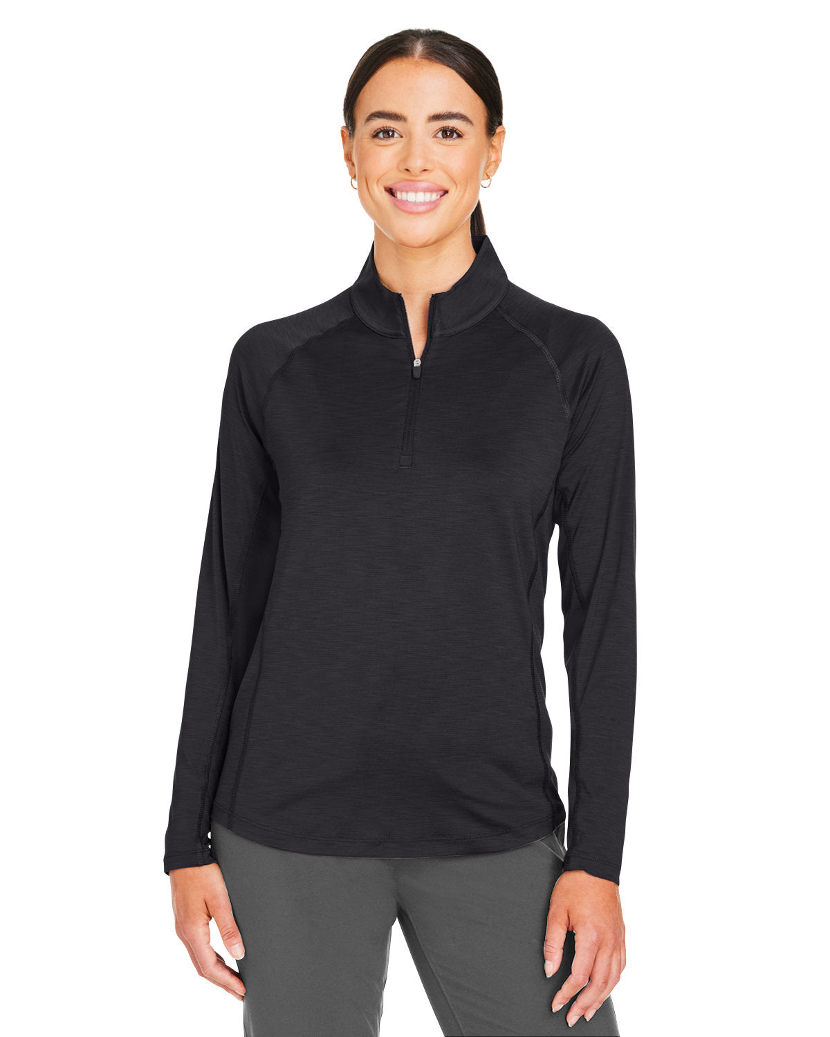 000122 PUMA GOLF Ladies' You-V Quarter-Zip