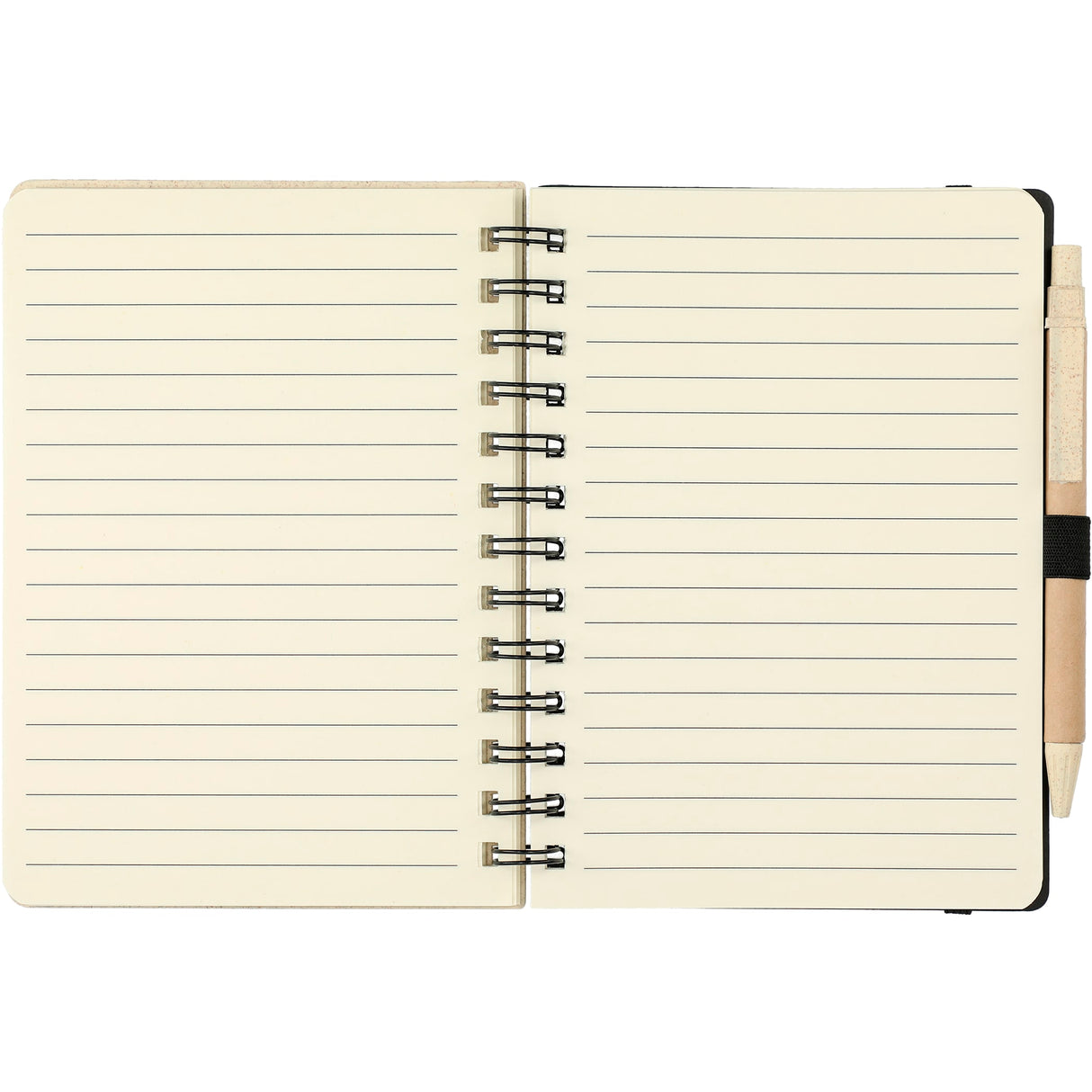 5" x 7" FSC® Mix Wheat Straw Notebook with Pen