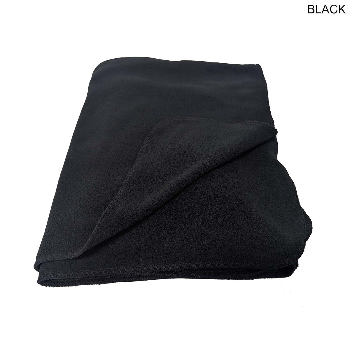 Black Blanket, Size 50"x60", Ultra Soft and Smooth Microfleece Fabric, Blank Only