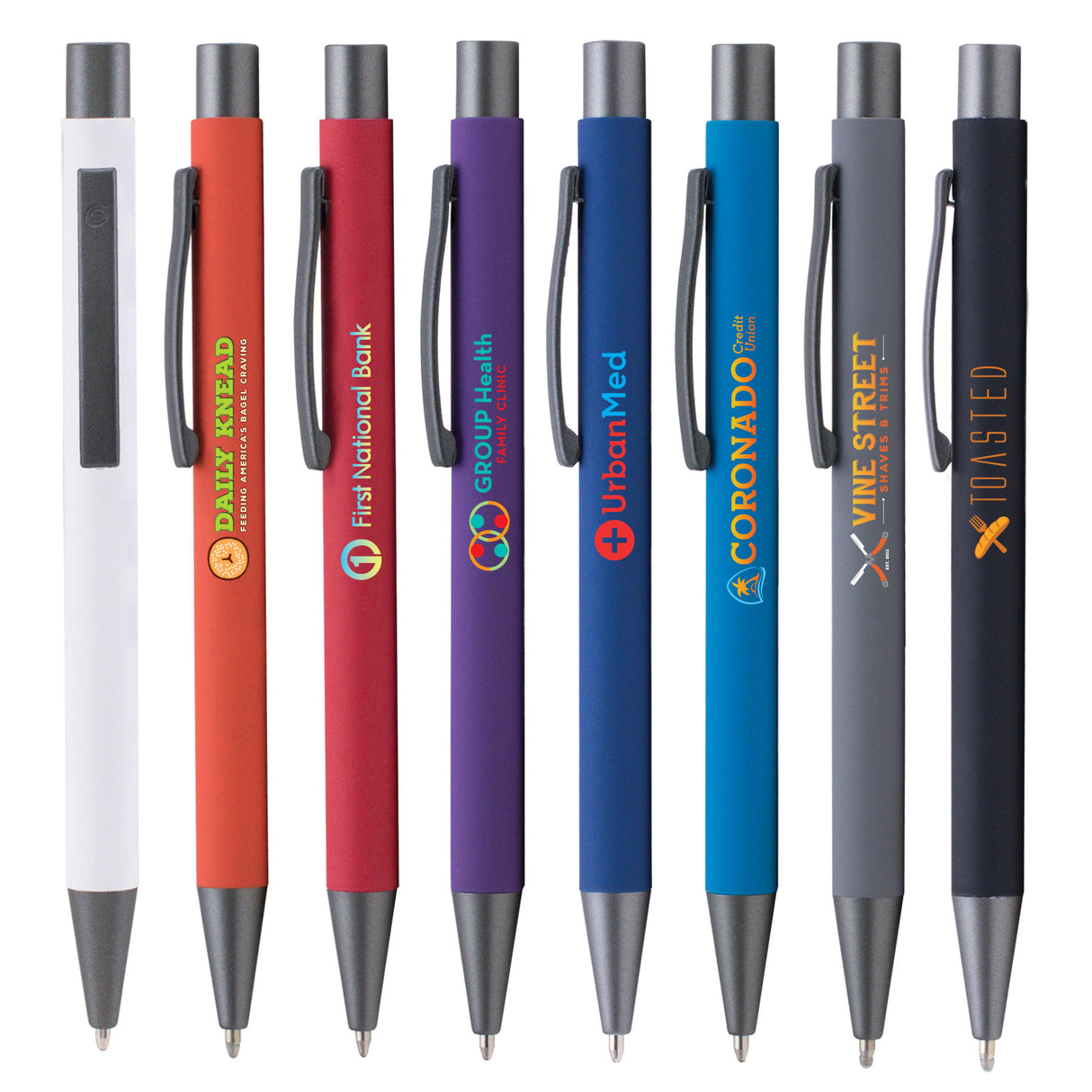 Bowie Softy w/Rubberized Finish - ColorJet - Full Color Metal Pen