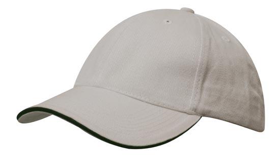 Unstructured Brushed Cotton Cap w/Sandwich Trim