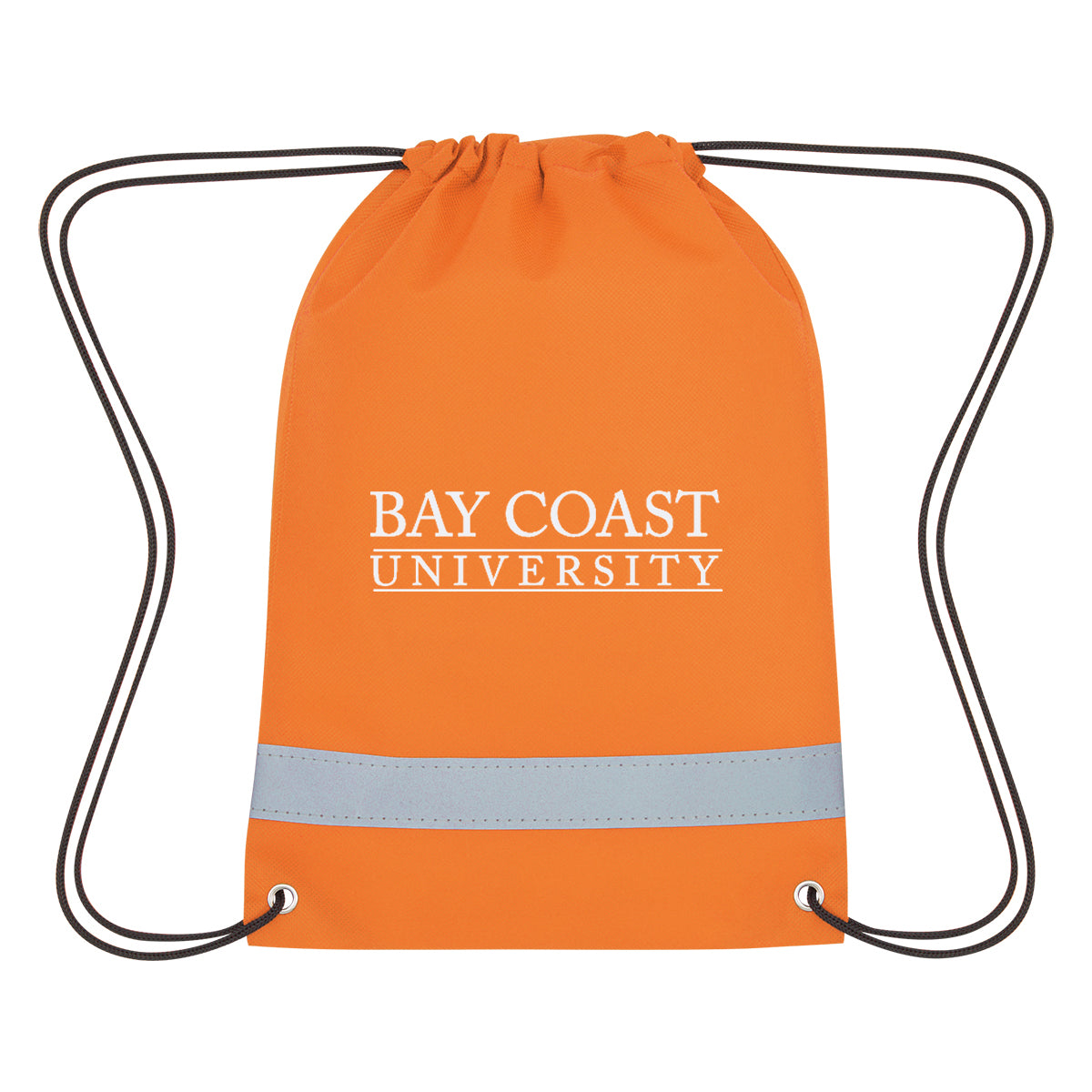 Lil' Bit Reflective Non-woven Drawstring Bag