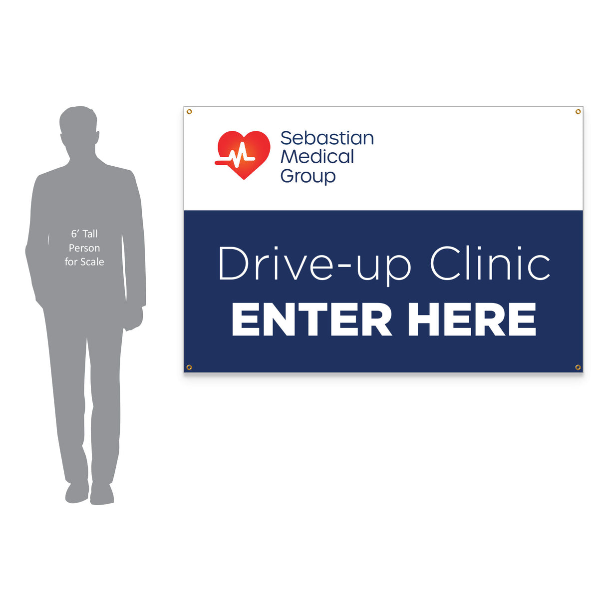 48"h x 72"w Custom Vinyl Banner