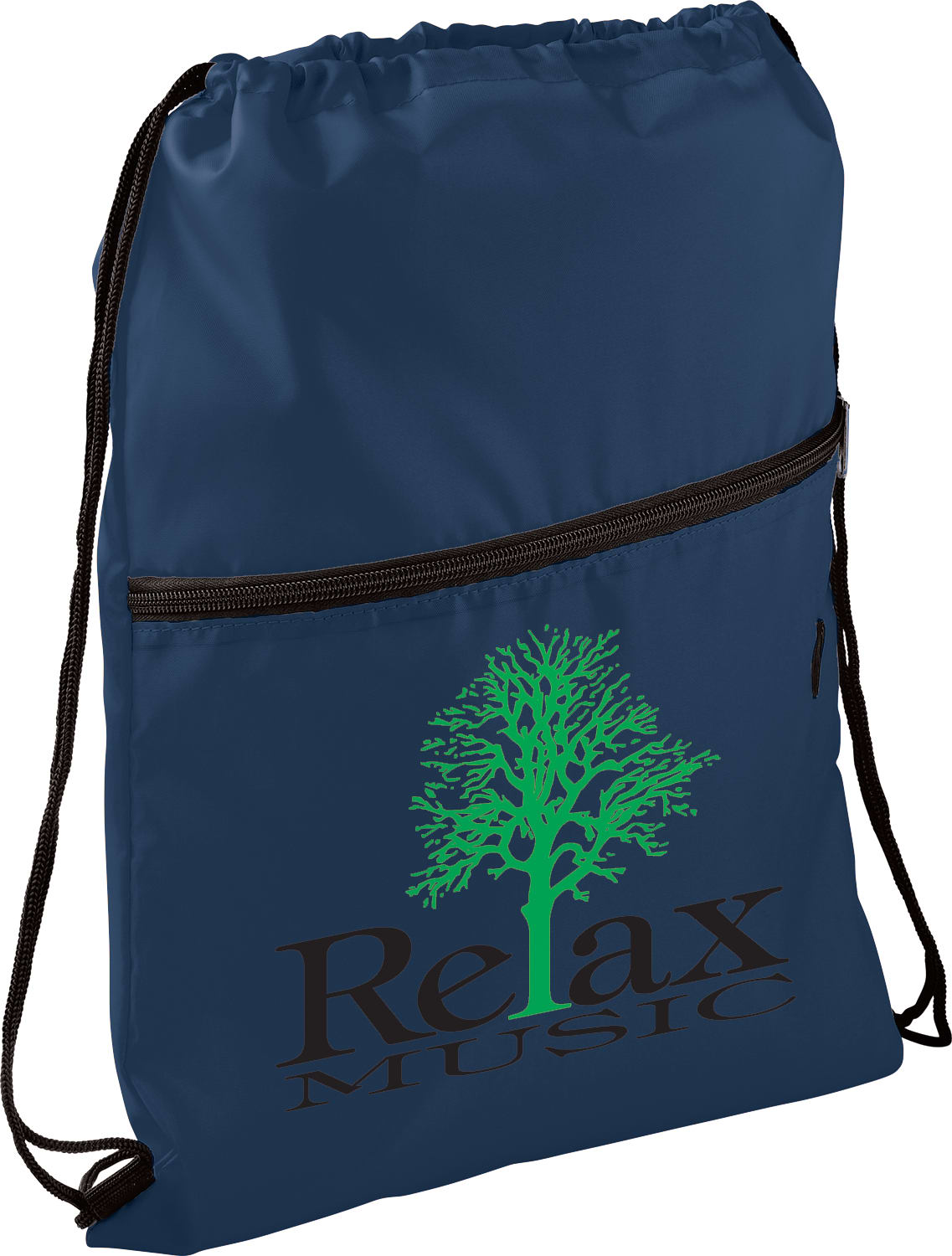 Insulated Zippered Drawstring Bag