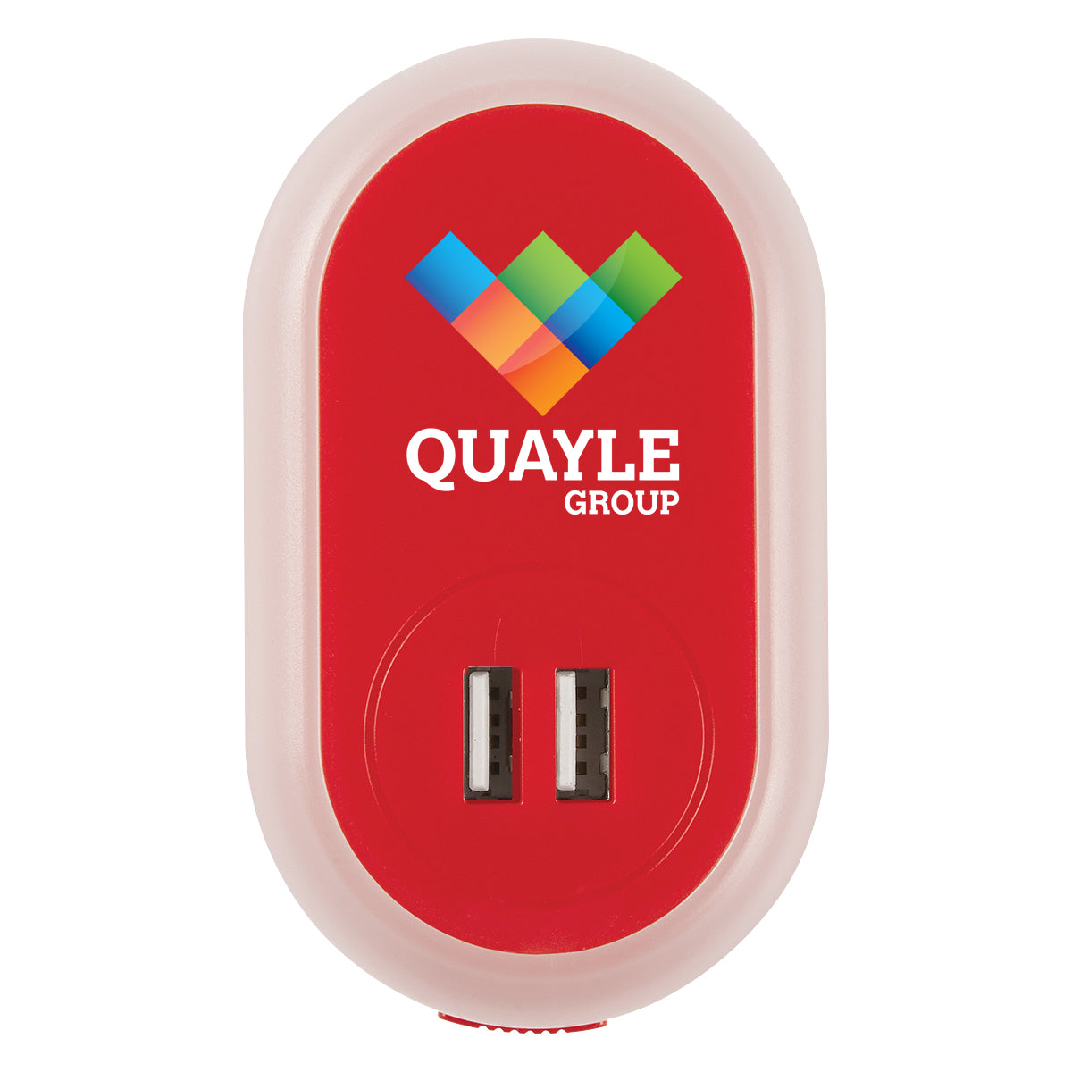 Ul Listed Nightlight A/c Adapter With Dual Usb Ports