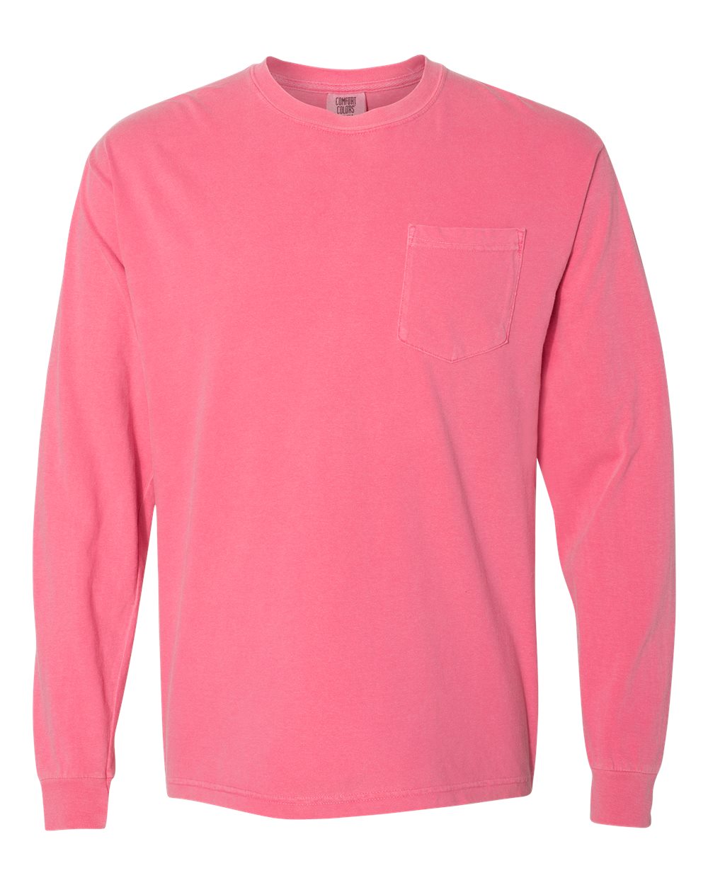 Comfort Colors Garment-Dyed Heavyweight Long Sleeve Pocket T-Shirt